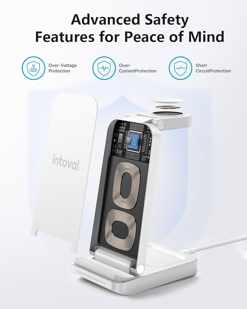 Amazon.co.jp: Intoval 3イン1 ピクセルウォッチ充電器 折りたたみ式